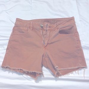AMERICAN EAGLE SIZE 2 PINK JEAN SHORTS